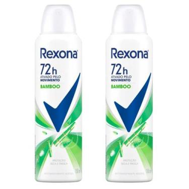Imagem de Kit Desodorante Aerosol Rexona Bamboo 150ml - 2 unidades
