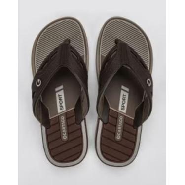 Imagem de Chinelo de dedo masculino cartago dallas 12158 marrom, Bege, Marrom, B