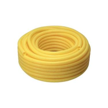 Imagem de Eletroduto de Pvc Corrugado Flexível Amarelo 20mm 50m - Krona