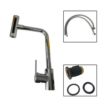 Imagem de Torneira Cozinha Gourmet Rotativa 4 Modos Inox - Bomvink