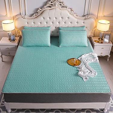 Imagem de TRGCJGH Tapete de verão Colchão de refrigeração Colchão fresco de verão Manta de seda gelada Manter Adultos Crianças Bebês em Noites Quentes, Luz Verde - 1,8 x 2,0 m