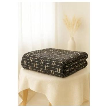 Imagem de Mantas Decorativas 100% Algodão - Conjunto Luxuoso para Cama e Sofá, Modelos Exclusivos, Macias e Laváveis(TIJOLINHO DUBAI)