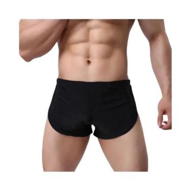 Imagem de Shorts Masculinos Elásticos Soltos Para Academia E Corrida Em Seda Gel
