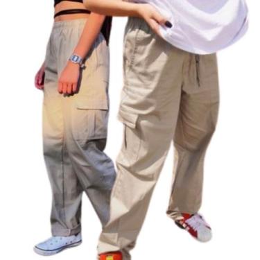 Imagem de Calça Feminina Cargo Skatista Larga Reta - Ideia Store, GG - 44/46, Je