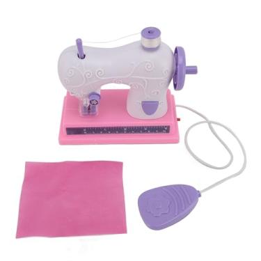Imagem de Generic Brinquedo de Máquina de Costura Elétrica Infantil, Kit de Costura Recarregável Usb Diy, Brinquedo Educacional de Artesanato Criativo, Tamanho de Base de 6,10x3,15 Polegadas (Roxo)
