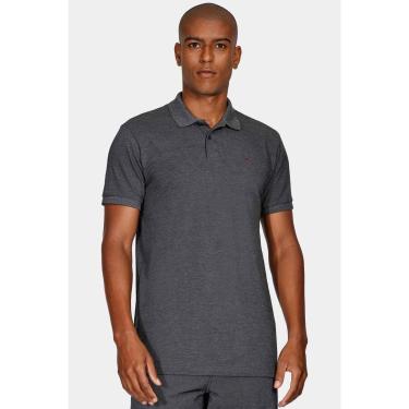 Imagem de Polo Manga Curta Lisa Piquet Grafite Mescla-Masculino