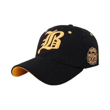 Imagem de Boné Snapback Unissex de Algodão - Bordado, Casual e para Esportes, B,