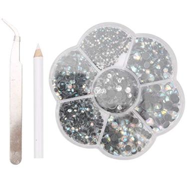 Imagem de Strass arte em unhas hot fix strass pedras de vidro decorativas para joias diy roupas capa de telefone acessórios 2100 peças 2 6mm multicolorido (3)