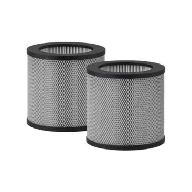 Imagem de Nispira Substituição do filtro de carbono ativado HEPA 3 em 1 compatível com o purificador de ar pessoal Bissell MYair 2780A 2780 27809, comparado à peça 2801. Tamanho 17,78 cm x 17,78 cm x 15,5 cm. 2 pacotes (não serve para o modelo 3139A, 3069)