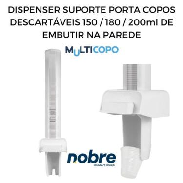 Imagem de Dispenser Poupador de Copos Descartáveis para Agua Multicopo Branco Su