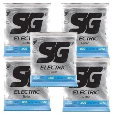 Imagem de Kit 5 Encordoamento Guitarra 011 / 049 Sg Niquel