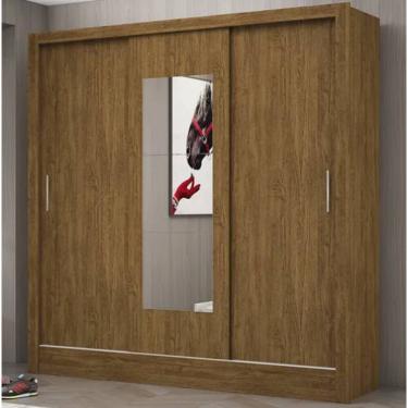 Imagem de Guarda Roupa Dubaí Com Espelho Cinamomo - Carioca Móveis