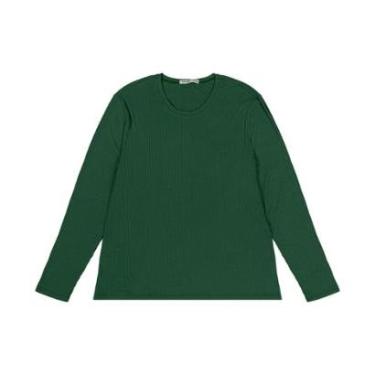 Imagem de Blusa Manga Longa Ribana Canelada Secret Glam Verde-Feminino