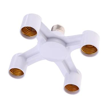 Imagem de Gralara Adaptador de Base de Lâmpada E27, Acessórios para Adaptador Divisor de Tomada Confortável, como descrito