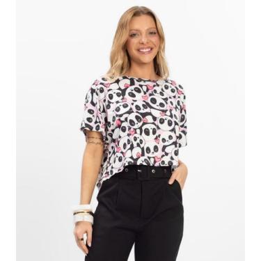 Imagem de Blusa Feminina em Liganete Infinita Cor Rosa, G, Rosa