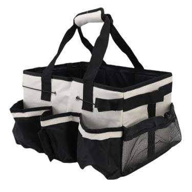 Imagem de Asixxsix Bolsa Organizadora de Produtos de Limpeza Portátil, Grande Capacidade, Impermeável, com Vários Bolsos para Carro, Casa, Limpeza e Trabalho.