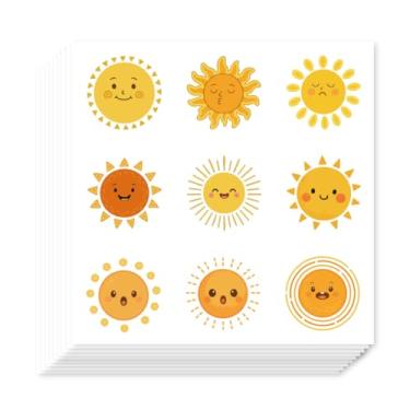 Imagem de AHANDMAKER 180 peças adesivos de sol adesivos autoadesivos de sol de desenho animado etiquetas fofas para agenda, calendário, scrapbook, artesanato, artes, diário, saco de presente, selo temático