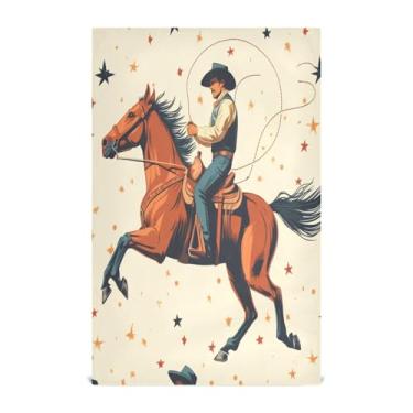 Imagem de xigua Conjunto de 1 panos de prato de cozinha caubói, macios e altamente absorventes de secagem rápida para limpeza de pratos e limpeza manual, 71 x 45 cm