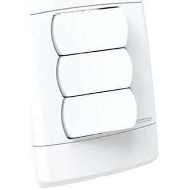 Imagem de Cj Int. Triplo 4X2 - Enerbras Neo Sottile Branco