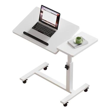 Imagem de Mesa Ergonômica para Notebook MDF com Altura Ajustável e Tampo Reclinável Conforto e Estabilidade(Branco)