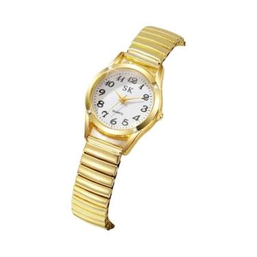 Imagem de Relógio De Quartzo Feminino Elegante Com Mostrador Pequeno E Pulseira 