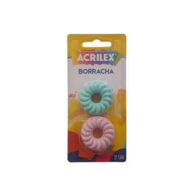 Imagem de BORRACHA ACRILEX BISCOITO 2 UNIDADES 21959