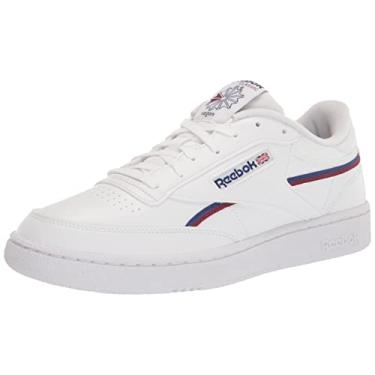 Imagem de Reebok Tênis masculino Club C 85, Coleção Vegano/Branco/Cin Stockalt/Borgonha, 37