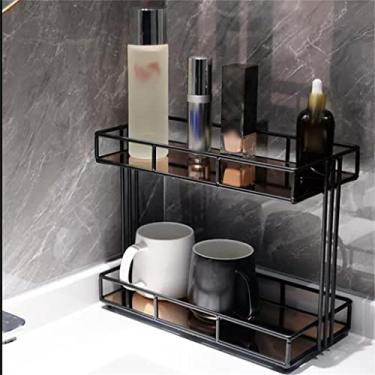 Imagem de THJKUPO Suporte para vaso sanitário, prateleira de vaso sanitário, cosméticos, mesa de lavagem, bancada