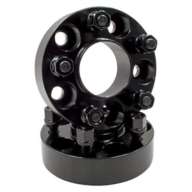 Imagem de Wheel Accessories Parts Conjunto de 2 espaçadores/adaptadores de roda centralizados de cubo - Espessura: 3,8 cm - 5 x 4,5 a 5 x 4,5 - rosca de parafuso/porco: 1/2" - furo do cubo: 70,5 mm - 5 Lug (2 peças, 1,5", 5x4,5", 1/2", 71,5 mm)