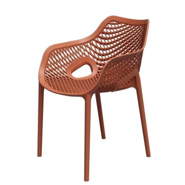 Imagem de Cadeira Poltrona Jardim-varanda Colmeia Polipropileno – Tk terracota