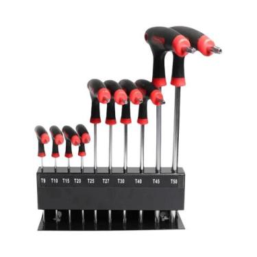 Imagem de Conjunto De Chaves Hexagonais Longas Profissionais Codificadas Por Cor