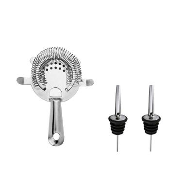 Imagem de Coador Strainer Inox 4 Apoios Bico Dosador Bartender Drinks