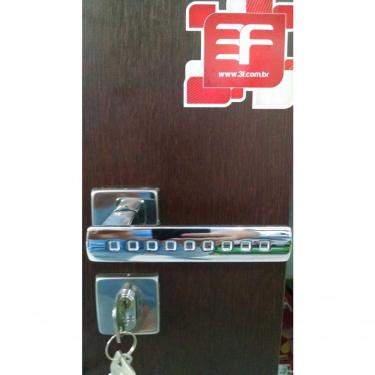 Imagem de Fechadura 3f Audace Banheiro Cromada Roseta