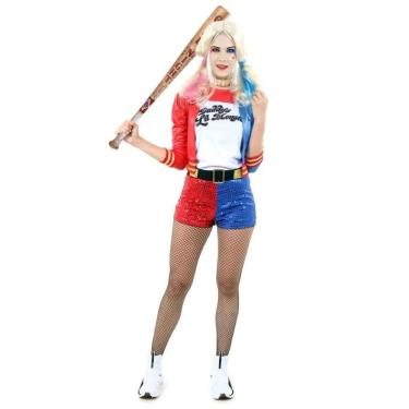 Imagem de Fantasia Arlequina Adulta Esquadrão Suicida Tamanho Pp