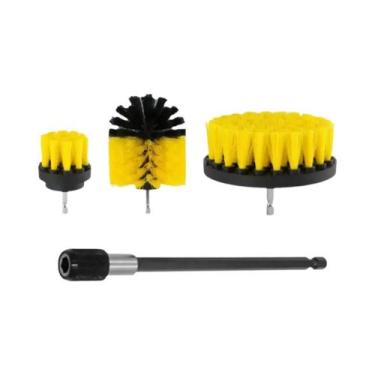 Imagem de Kit De Escova Elétrica Sem Fio Para Limpeza De Rejuntes, Pisos, Banhei