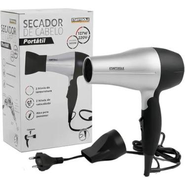 Imagem de Secador Cabelo Portátil Dobrável Prático Viagem Mala Pequeno Bolsa 120