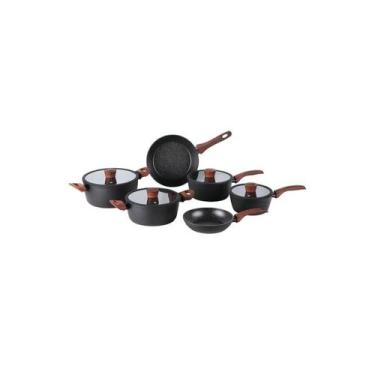 Imagem de Conj panelas 4814/103 c.l 6pcs sirius inducao preto brinox, Unica