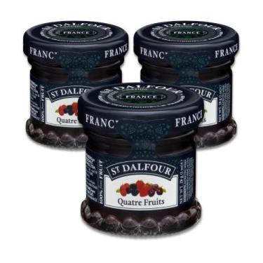 Imagem de Geleia Francesa St. Dalfour Quatre Fruits Kit 3Un 28G