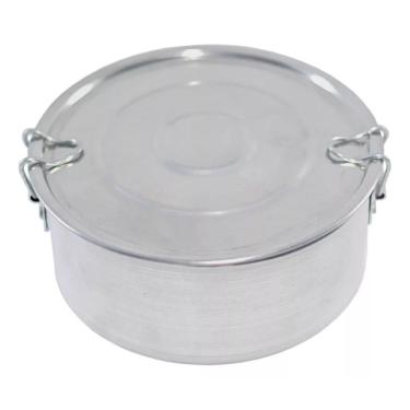 Imagem de Marmita Redonda Em Alumínio Com Tampa Trava N18 1,7lts