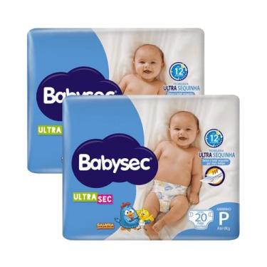 Imagem de Kit 2 Fraldas Babysec Ultrasec Jumbinho Galinha Pintadinha P com 20 un