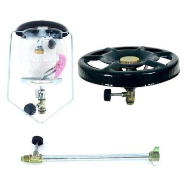 Imagem de Lampião a gás com haste de 25 cm e fogareiro camper camping - Suzan, K