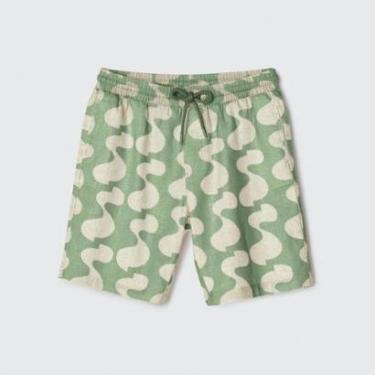 Imagem de Bermuda Infantil Em Linho Menino Verde Estampado Hering-Masculino