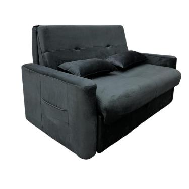 Imagem de Sofá Cama 2 Lugares 1,40m com Almofadas Dani