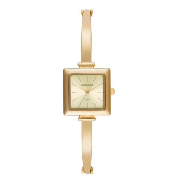 Imagem de Relogio Mondaine Feminino Ref: 32908lpmvdm1 Bracelete Retangular Dourado