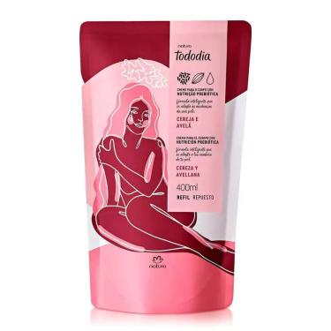 Imagem de Refil Creme Desodorante Nutritivo para o Corpo Cereja e Avelã Tododia 400ml 