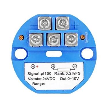 Imagem de Módulo transmissor de temperatura PT100 4-20mA Sensor isolado 0-10V - 