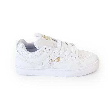 Imagem de Tênis Tesla Fusion Pro Model Denis Silva White Gold - Branco/Dourado (2001.14)-Unissex