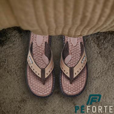 Imagem de chinelo Masculino Couro Pe Forte Confortavel Original-Masculino