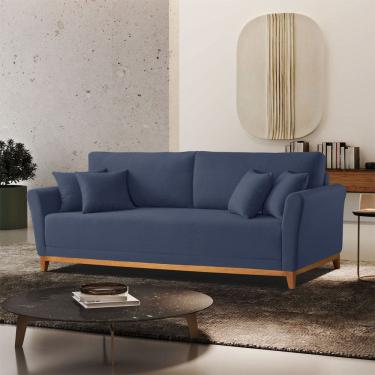 Imagem de Sofa Fixo Brasil 210cm com Braco 10 cm Meu sofa Online
