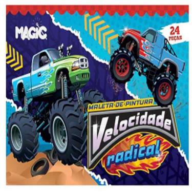 Imagem de Maleta de pintura 24 pcs  carros - CIRANDA CULTURAL - MAGIC KIDS